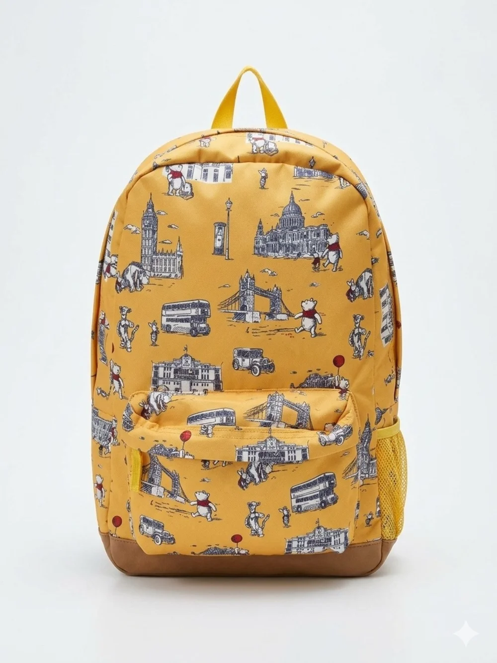 Disney Store Winnie the Pooh London Sketch Yellow Backpack One Size